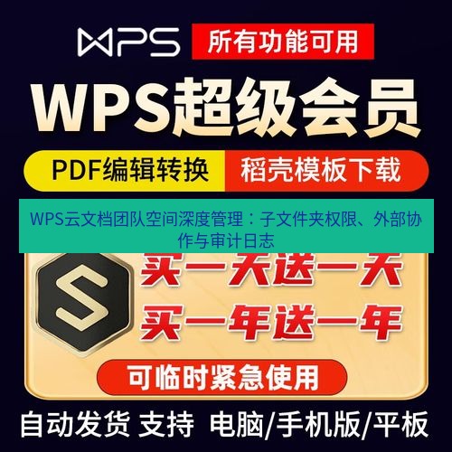 wps下载 WPS云文档团队空间深度管理：子文件夹权限、外部协作与审计日志