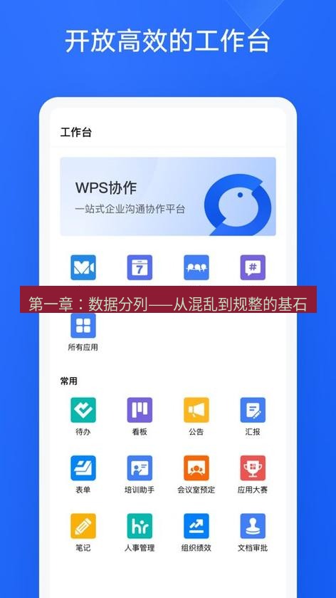 wps下载 第一章：数据分列——从混乱到规整的基石