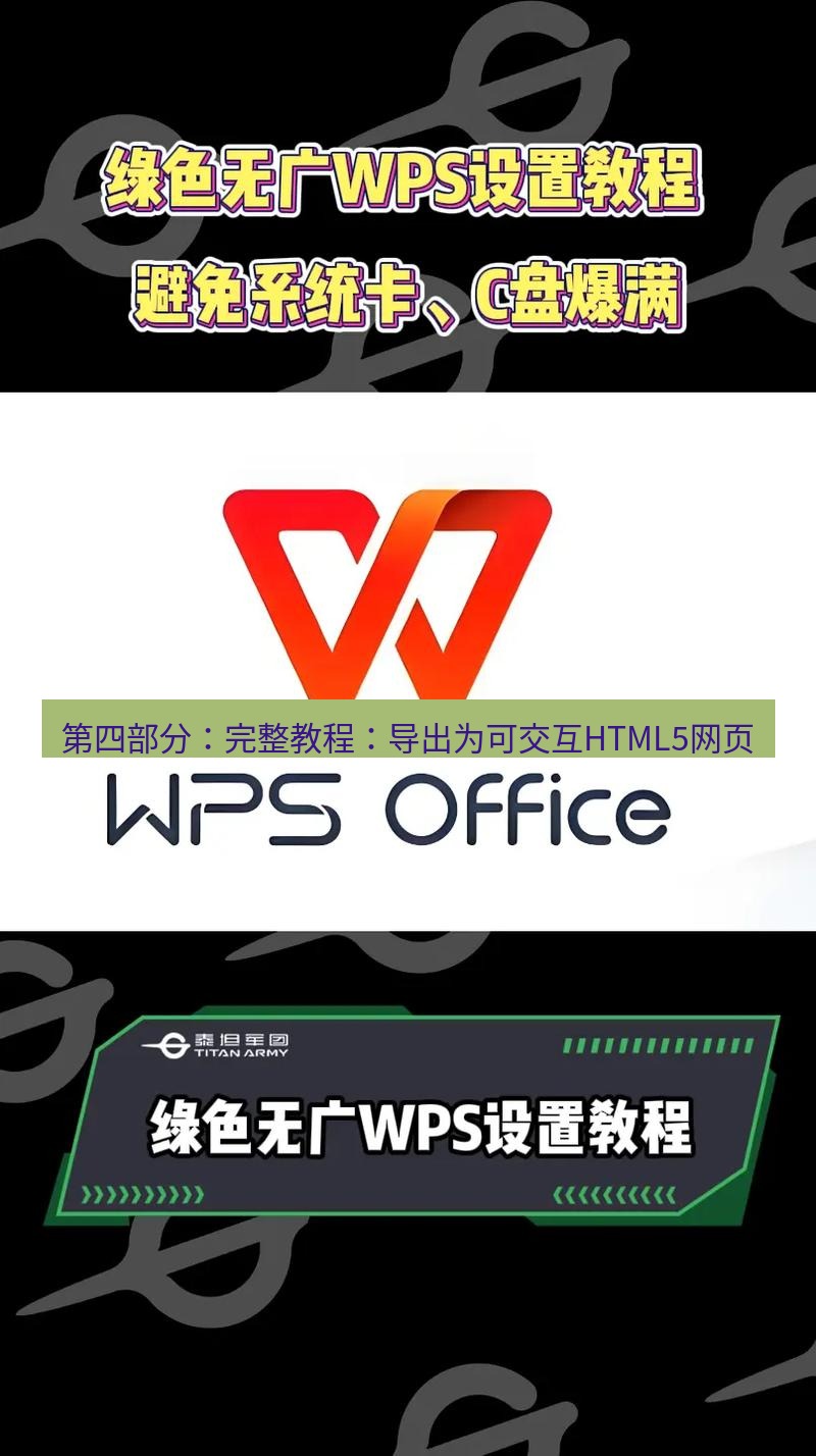 wps下载 第四部分：完整教程：导出为可交互HTML5网页