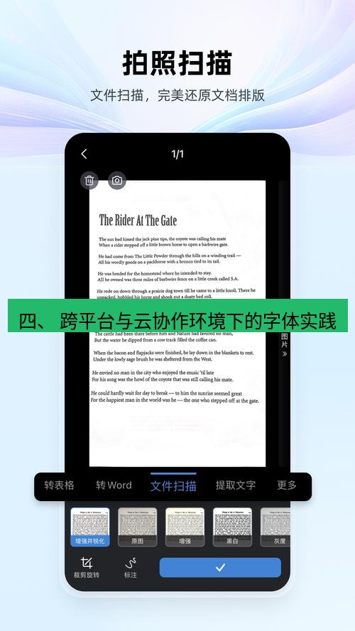 wps下载 四、 跨平台与云协作环境下的字体实践