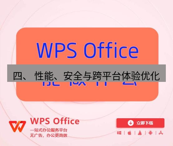 wps下载 四、 性能、安全与跨平台体验优化