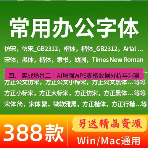 wps下载 四、 实战场景二：AI增强WPS表格数据分析与洞察