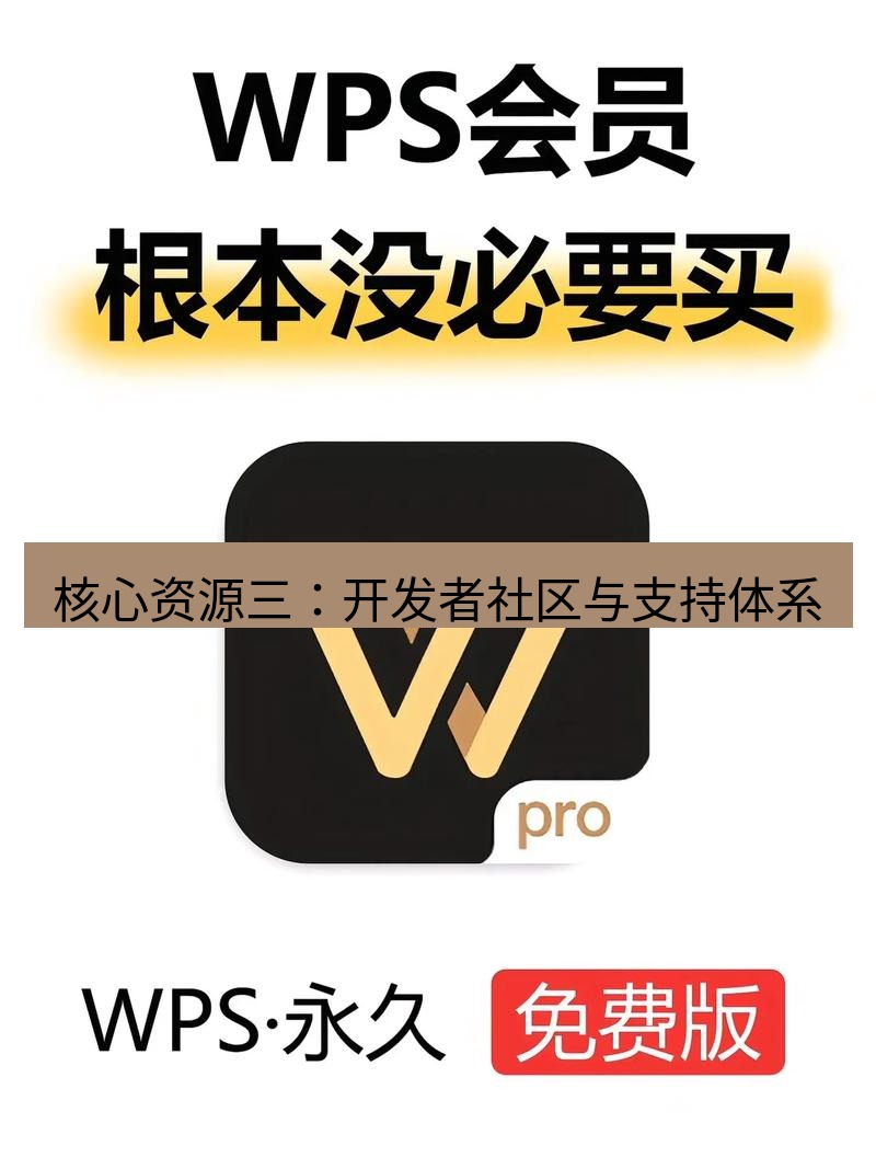wps下载 核心资源三：开发者社区与支持体系