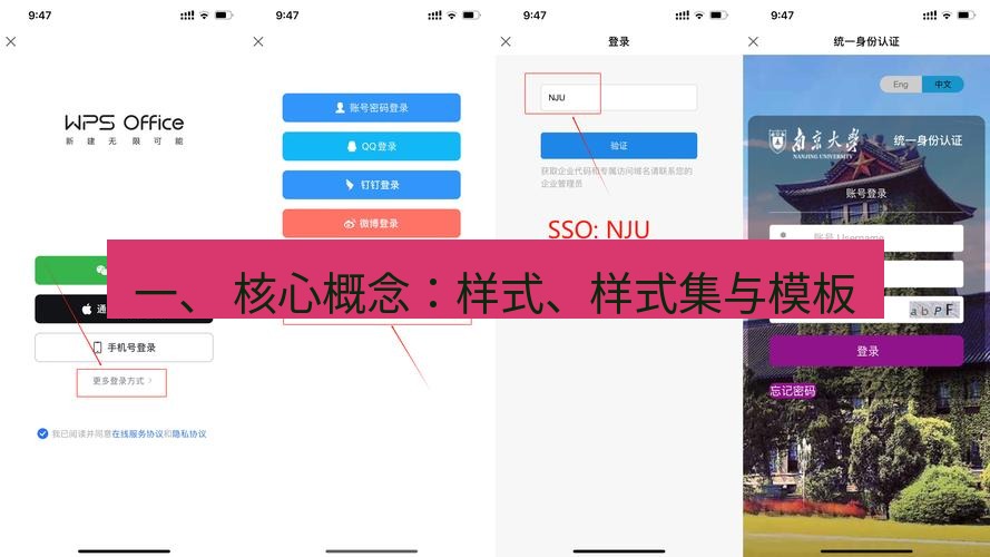wps下载 一、 核心概念：样式、样式集与模板