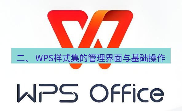 wps下载 二、 WPS样式集的管理界面与基础操作