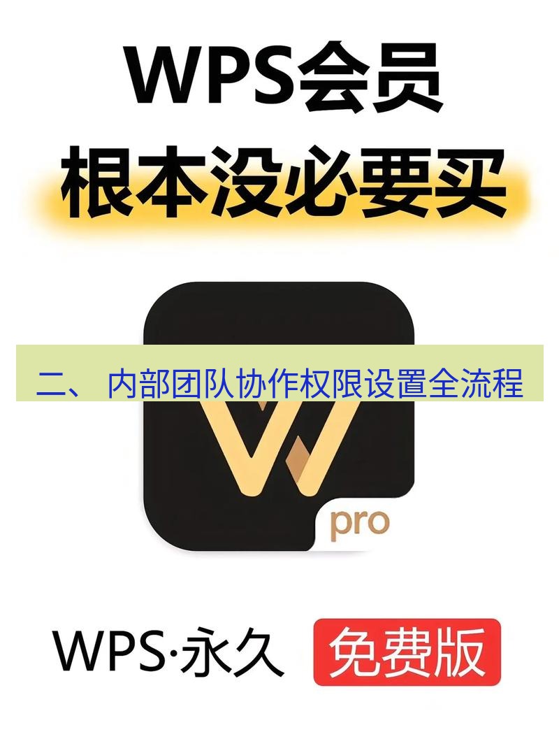 wps下载 二、 内部团队协作权限设置全流程