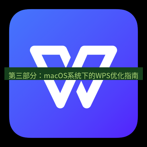 wps下载 第三部分：macOS系统下的WPS优化指南