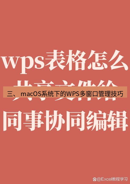 wps下载 三、 macOS系统下的WPS多窗口管理技巧