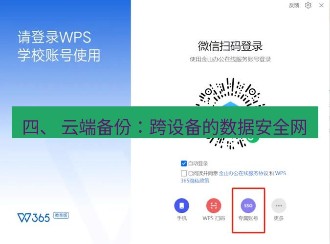 wps下载 四、 云端备份：跨设备的数据安全网