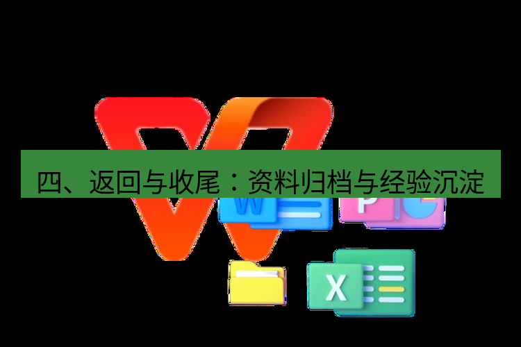 wps下载 四、返回与收尾：资料归档与经验沉淀