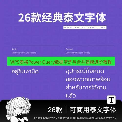 wps下载 WPS表格Power Query数据清洗与合并建模进阶教程