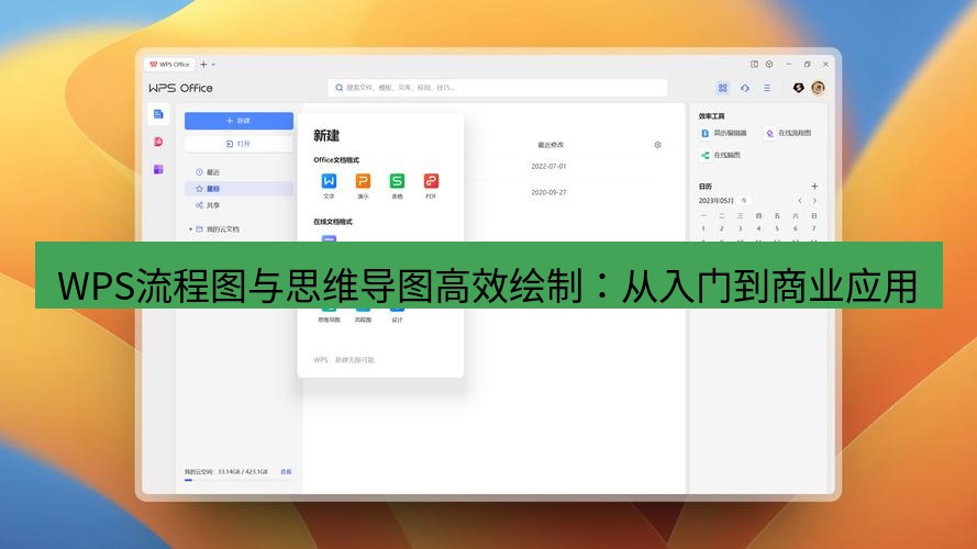 wps下载 WPS流程图与思维导图高效绘制：从入门到商业应用